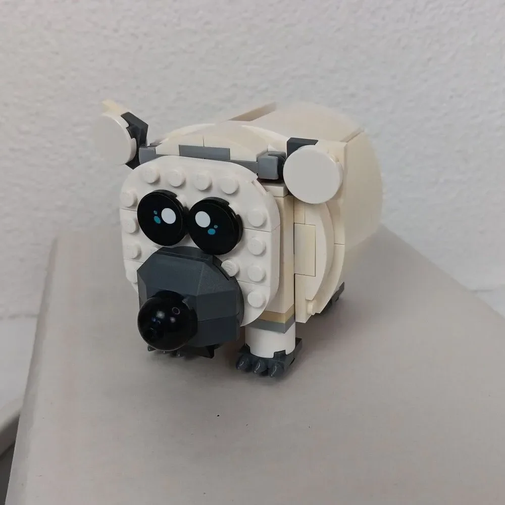 Lego Mini Coin Bank Incomplete Replacement Loose Bricks White Bear